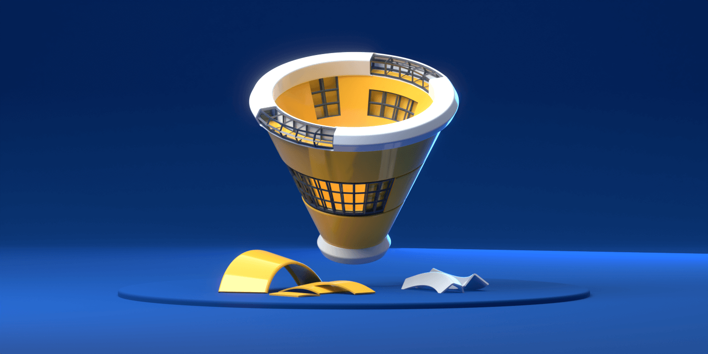 Etap decyzji BOFU Dolna część lejka z demonstracjami produktów i ofertami specjalnymi dla decyzji